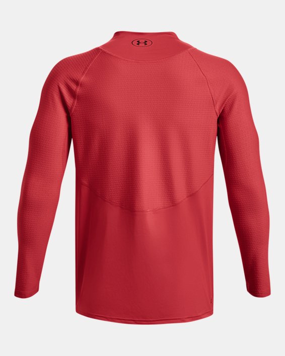 Camiseta de manga larga con cuello cerrado UA RUSH™ SmartForm para hombre, Red, pdpMainDesktop image number 6